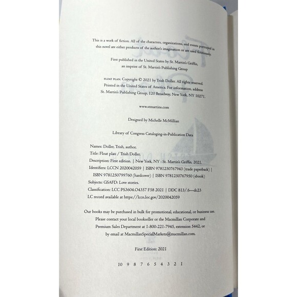 Float Plan by Trish Doller 2021 First Edition Hardcover - Picture 4 of 8